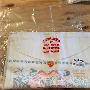 Cat studio New York! Linen hand towel